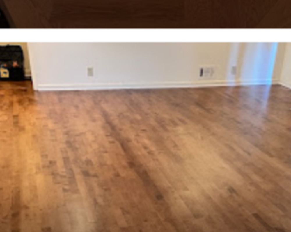 Warm finished hardwood flooring